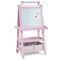 3-in-1 Kids Art Easel with Double-Sided Blackboard-Whiteboard and Paper Roll and Storage Shelves